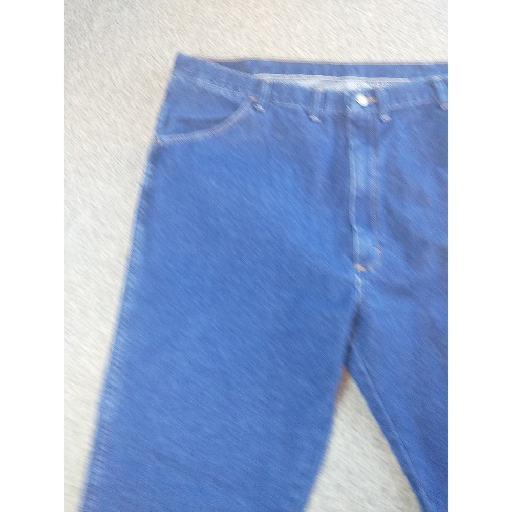Wrangler Straight Leg Blue Jeans Size 42 x 28 85900DW Dark Wash Western Chore - Picture 3 of 16